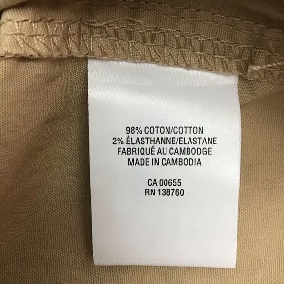 BEIGE Reitmans pedal pusher pants tan crop beige lightweight cotton plus size 22 - Picture 4 of 12